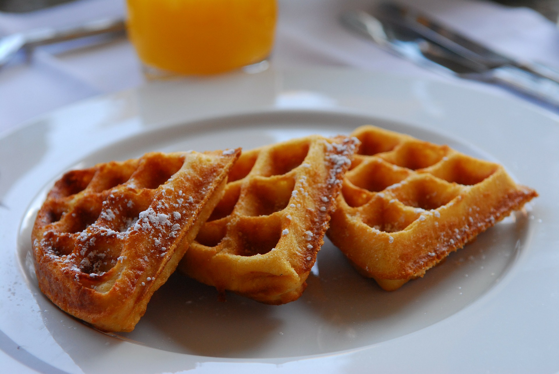 Knusprige Waffel vom Doppelwaffeleisen